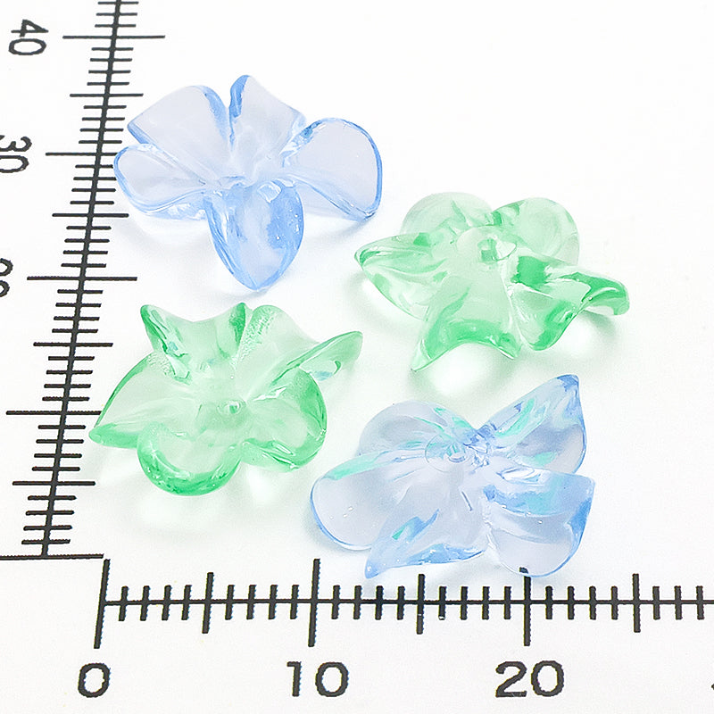 Acrylic Made in Germany Flower 13 Pure Aqua
