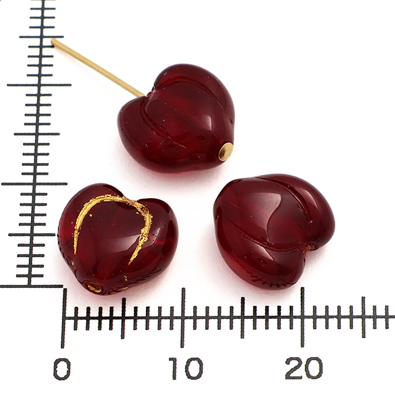 Czech Press Heart 2 Garnet/G