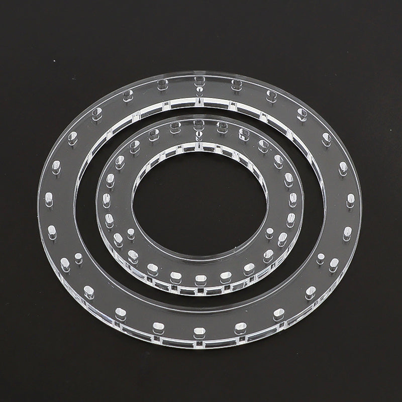 Acrylic chandelier base round clear
