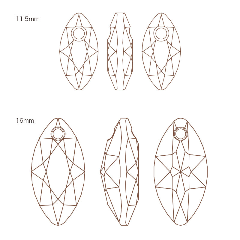 貴和クリスタル #6437 クリスタルゴールデンシャドウ