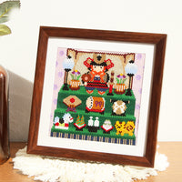 Set stitched fraction May doll three -stage decoration (KR0966)