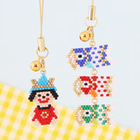 Kit Koinobori and Kintaro's brick stitch motif (KR0918)
