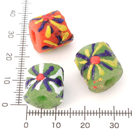 アフリカントレードビーズ パウダーグラス2 グリーン2【アウトレット】