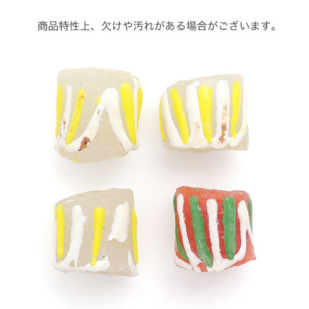 African Trade Beads powder glass 1 orange