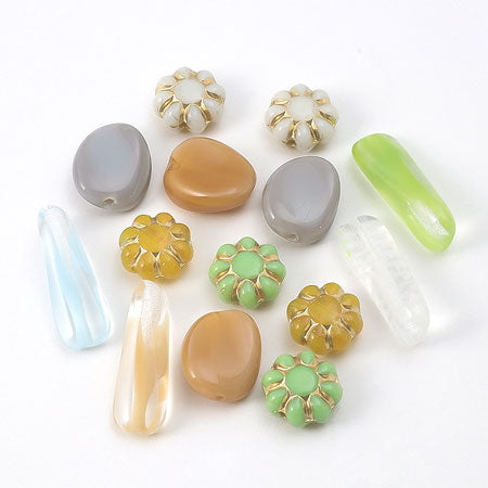 Czech Flower 2 Ivory/G