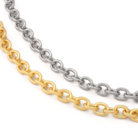 Chain IR214 Rhodium color