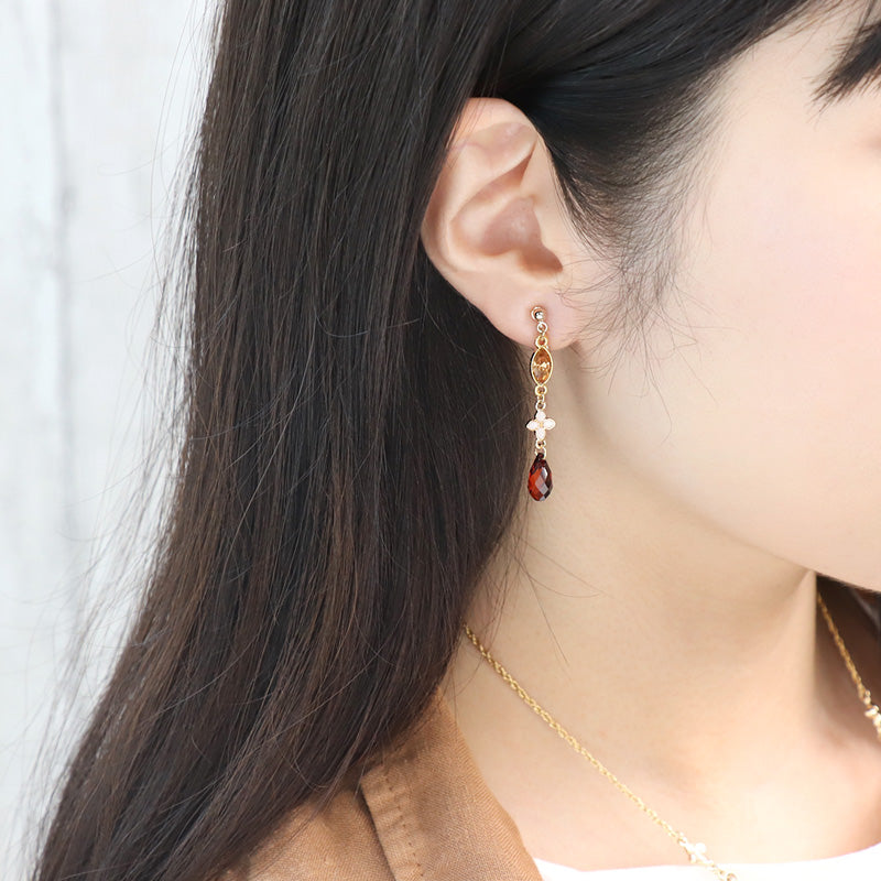 レシピNo.KR0849 秋モチーフチャームのセットアクセ2種(ブルーベリー・ギンモクセイ)