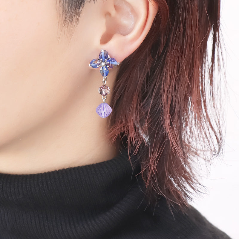 レシピNo.KR1071 チェコビーズのクラシカルアクセサリー2種