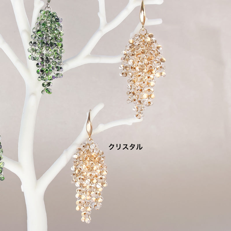 レシピNo.KR1072 チェコファルファーレのフリンジピアス