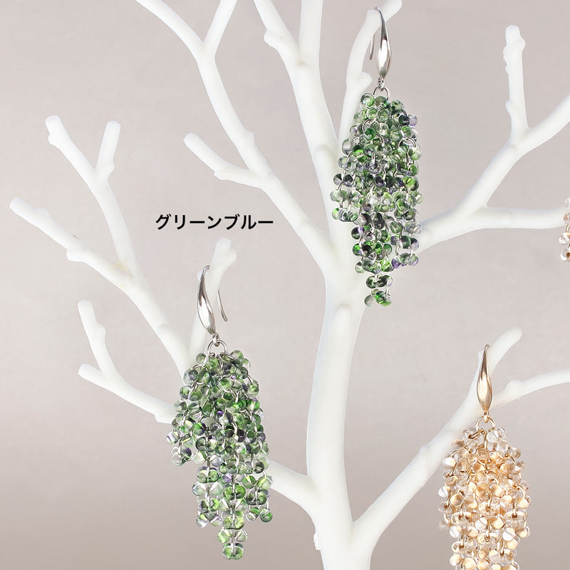 レシピNo.KR1072 チェコファルファーレのフリンジピアス