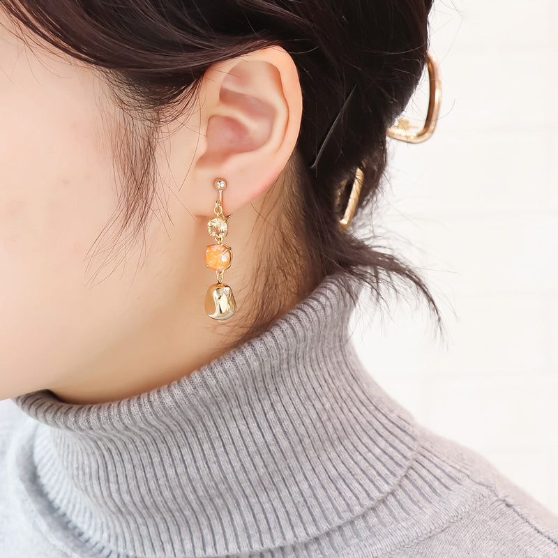 レシピNo.KR1085 貴和クリスタルのゴージャスイヤーアクセサリー4種