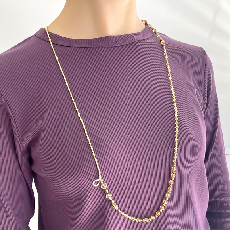 レシピNo.KR1086 貴和クリスタルの3WAYネックレス