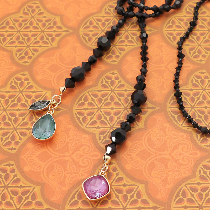 レシピNo.KR1087 貴和クリスタルのクラシカルラリエット