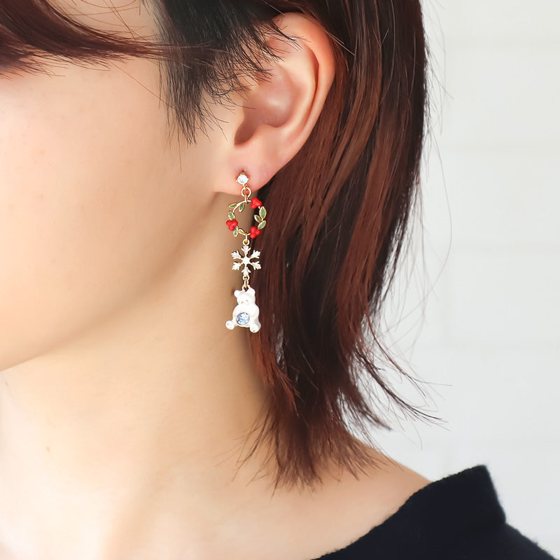レシピNo.KR1092 テディベアのアクセサリー3種