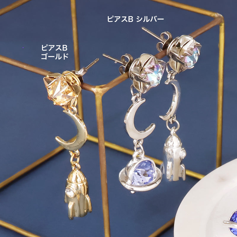 Recipe No.KR1118BezelCharm Saturn 3 types of accessories