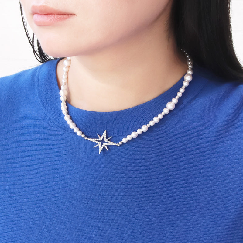レシピNo.KR1119 スターショートネックレス2種