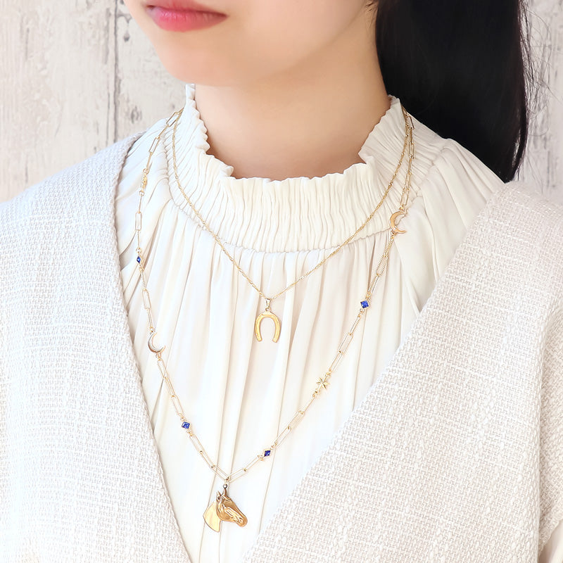 レシピNo.KR1296 アメリカチャームのステラネック&ブローチ