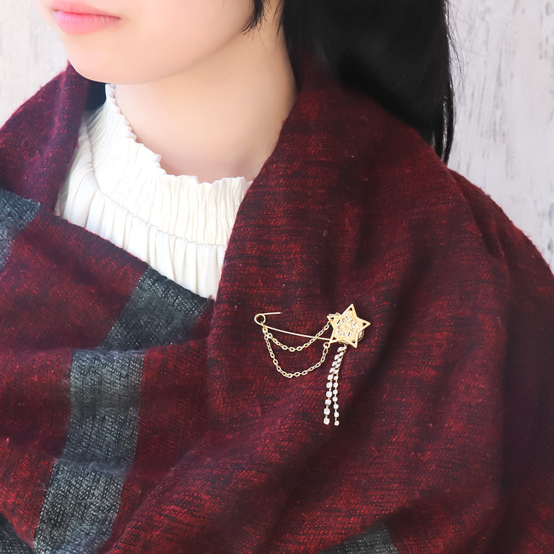 レシピNo.KR1296 アメリカチャームのステラネック&ブローチ