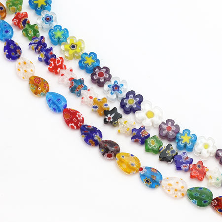 Milf Fiori glass flat flower mix