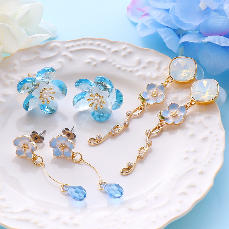 Charm Nemophila No.1 1 ring light blue/G