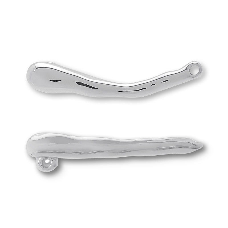 スライドボール付パーツ ニュアンスバー カン付 ロジウムカラー