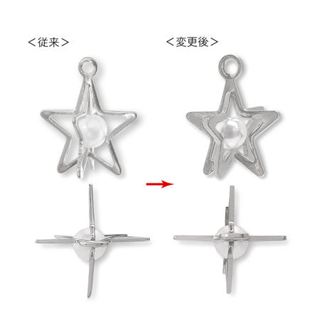 Metal Charm T-110 Gold.