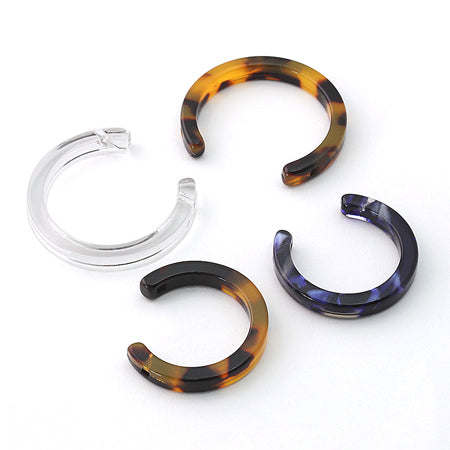 アセテートパーツ C型 ディープブルーマーブル【アウトレット】