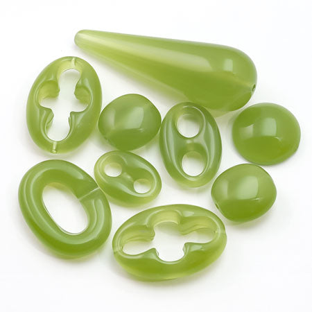 Acrylic Made in Germany Oval 2 Holes Apple Buzz
