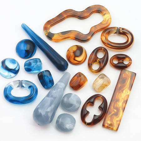 Acrylic German bucket clear tortoiseshell