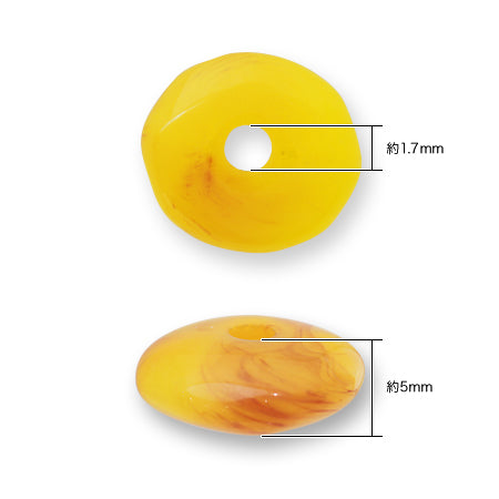 Acrylic made in Germany donut 2 clear tortoiseshell