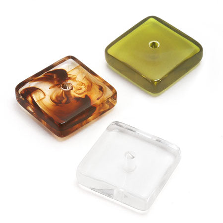 アクリル ドイツ製 フラットスクエア クリアべっ甲