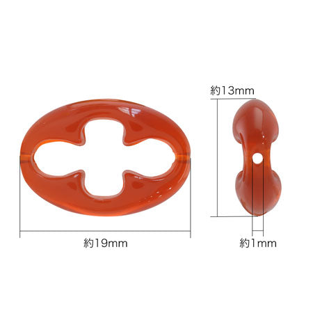 アクリル ドイツ製 リング フラワー クリスタル