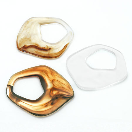 アクリル ドイツ製 リング 変形1 クリスタル