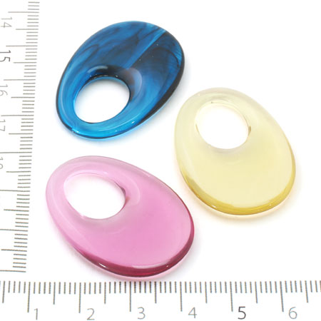 アクリル ドイツ製 リング オーバル5 クリスタル