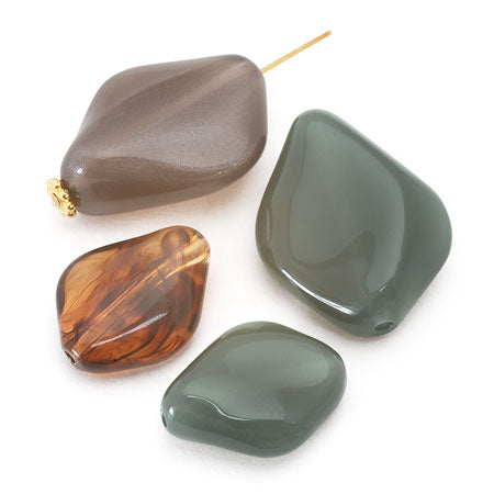 Acrylic German stone smoky green