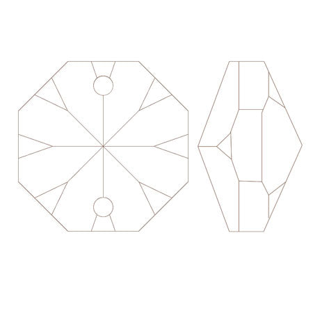 アスフォークリスタル 1080 2穴 クリスタル