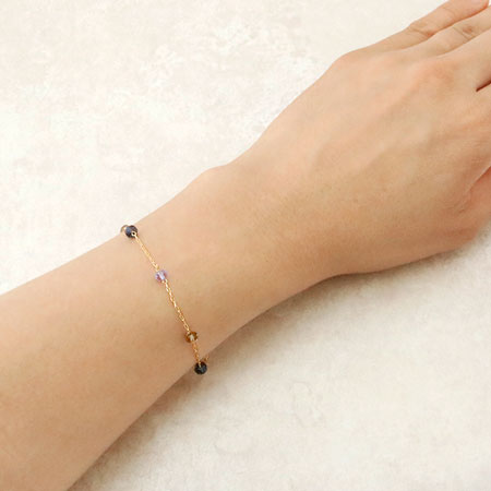 Bead chain blue gradation/G
