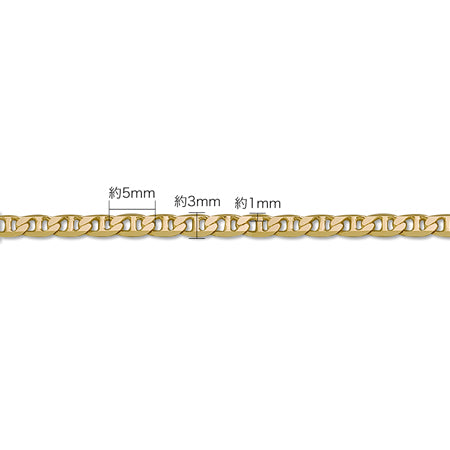 Chain K-383 Rhodium color
