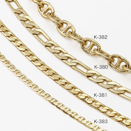Chain K-383 Rhodium color
