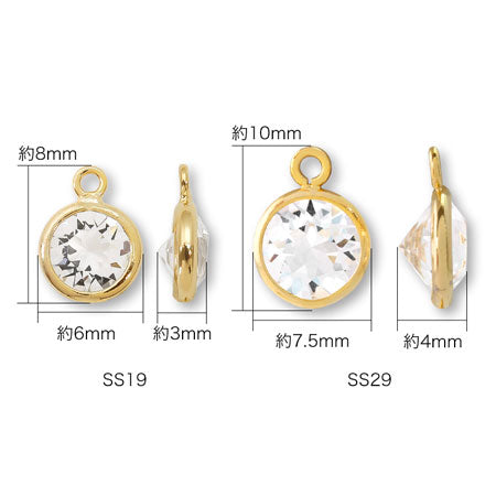 シャネルストーン #1088 1カン Lt.ローズ/G