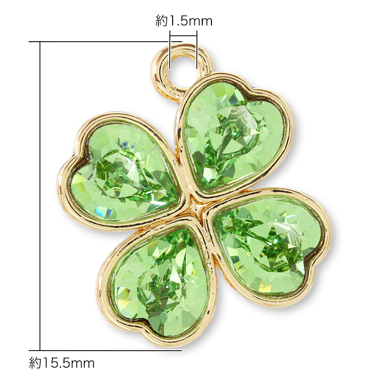 チャーム #4884 クローバー クリスタル/RC