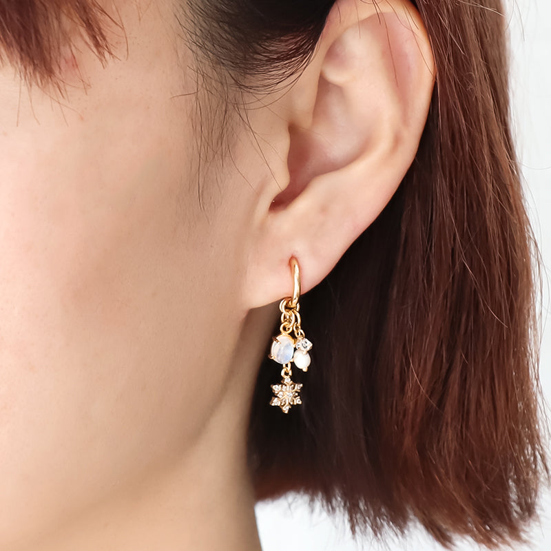 Charm Cubic Zirconia Snow No.2 Gold