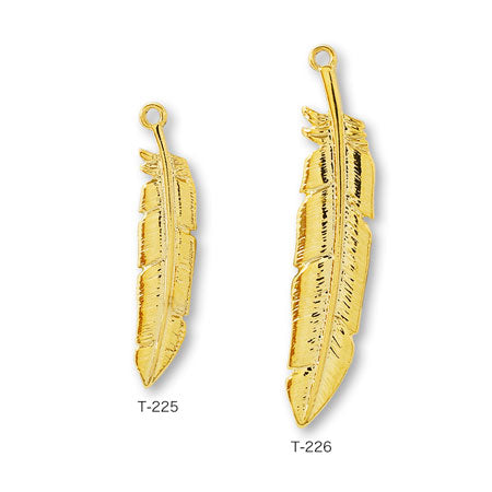 Metal charm T-256 gold