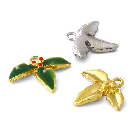 チャーム ひいらぎ(エポ付) グリーン/G