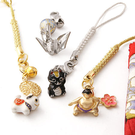 Charm Wafu Crane Gold