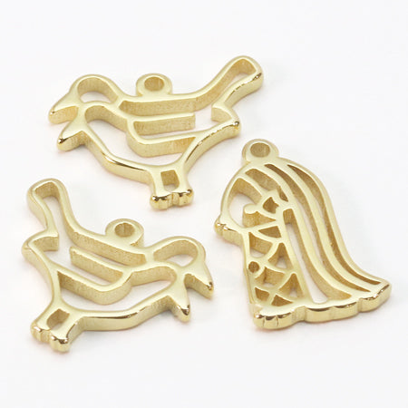 Silhouette charm Yogen no Tori Gold