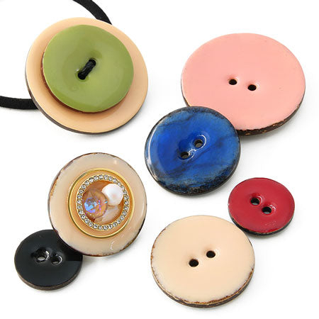 ココナッツボタン ラウンド ピンク【アウトレット】