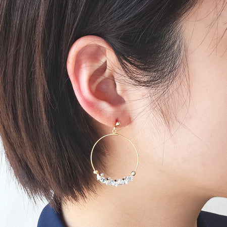 キュービックジルコニア 爪留スクエア クリア/G