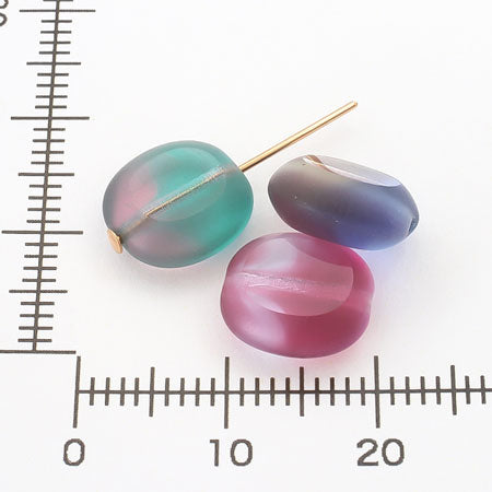 チェコ テーブルカット コイン3 ミックスルビーマット