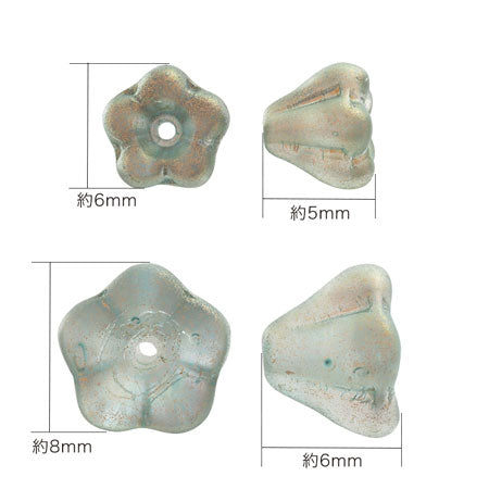 Czech Bellflower 3 Crystal/G